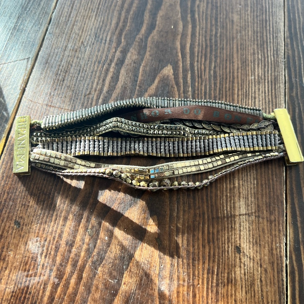 Hipanema Brown & Gold Bracelet